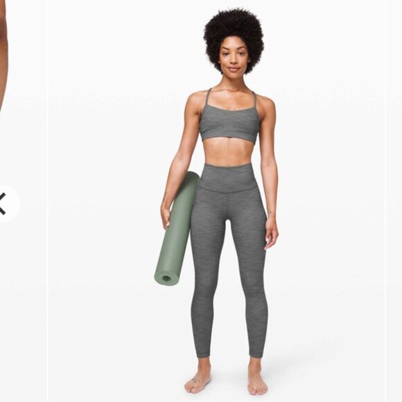 Lululemon Align Pant II 25" Mini Heathered Herringbone Black and White - Picture 2 of 11